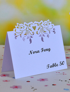 Lieu de mariage thème jardin cartes ensemble de 12