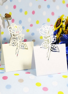 Creusent Rose spécialité papier mariage lieu cartes Set de 12