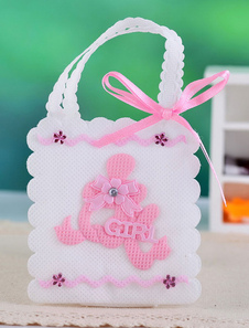 Lovely place papier perlé Wedding Favor sacs ensemble de 12