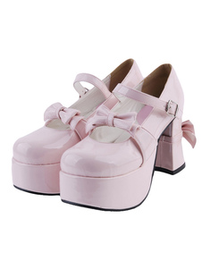 Rue belle porter cuir PU chaussures Lolita