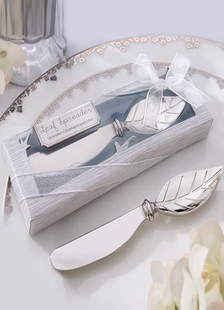 Jeu de couteau beurre feuille unique forme de 4