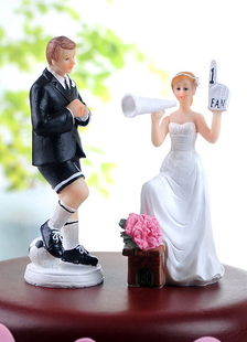 Mignonne Figurine classique & traditionnelle athlétique Wedding Cake Topper