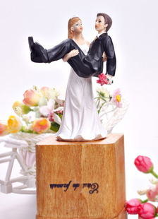 Drôle de Figurine classique & traditionnel Wedding Cake Topper