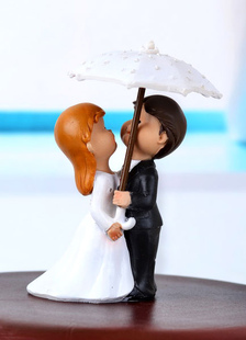 Figurine traditionnelle classique Couple Wedding Cake Toppers