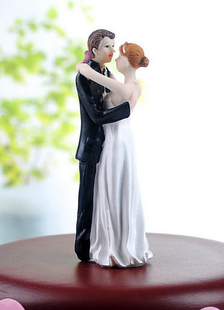 Figurine romantique classique Couple Wedding Cake Toppers