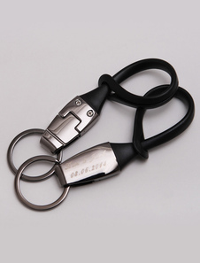 Personnalisé métal Silicone mariage porte-clés Set de 4