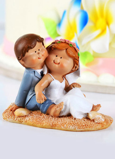 Plage Figurine Couple classique Wedding Cake Toppers