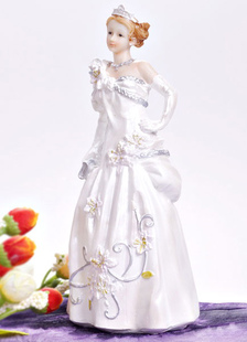 Figurine traditionnelle classique mariée Wedding Cake Toppers
