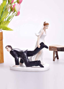 Figurine traditionnelle classique Wedding Cake Topper pour Funny