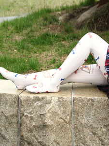 Chaussettes lolita en nylon avec dentelle