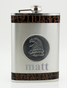 Flacon personnalisé unique en acier inoxydable pour mariage (9 onces)