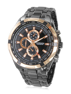 Montre homme ronde métallique