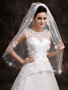 Voile à coude classique d'une couche en polyester avec petiete fleur