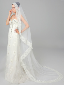 Voile cathédrale d'une couche avec applique