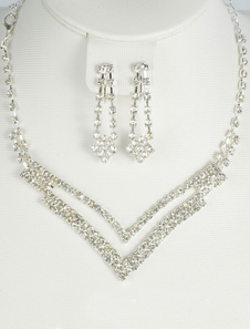 Ensemble de bijoux en forme de V pour mariage