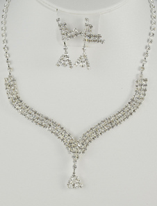 Percé de strass mode Chic métal, Set de bijoux de mariage