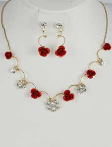 Résine attrayant ensemble de bijoux pour la mariée