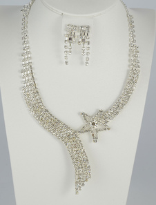 Ensemble de bijoux de fête avec rhinestone d'étoile