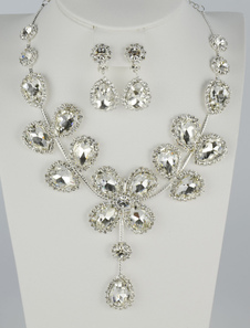 Charme bijoux en strass métal fixés pour mariage