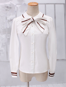 Dandy coton Lolita chemise blanc