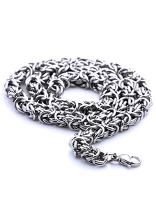 Collier masculin argent unicolore