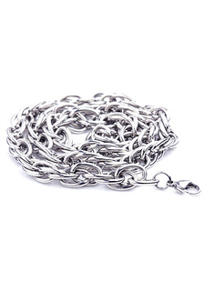 Mode argent acier inoxydable Lobster Claw fermoir collier pour homme