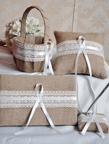 Ensemble de Collection mariage satin à volants