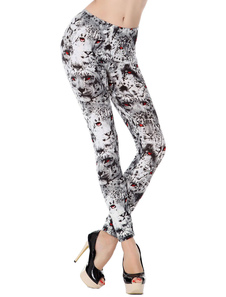 Leggins femme en polyester multicolore imprimé de tigre