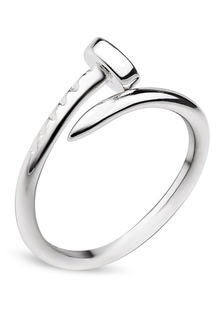 Bague de fantaisie en acier inoxydable Mens clou vis