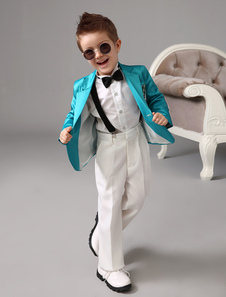 Costume cortège garçon en polyester bleu