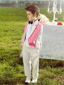 Costume cortège enfant en polyester rose bicolore