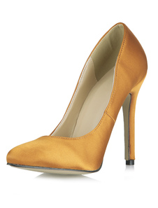 Imité soie moderne Stiletto talon a souligné Toe talons pour femmes