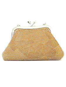 Énigmatique pochette de soirée femme en diamant avec strass à bandoulière