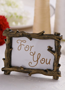 Cadre photo de mariage non-personnalisé classique de forme de branche