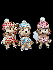 Cristal Non personnalisés mariage chien Keychain