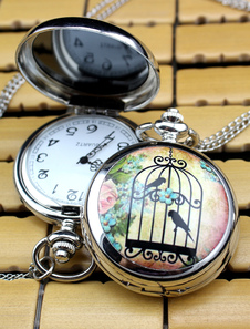 Mariage personnalisé montre de poche en céramique Fashion avec miroir