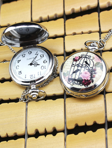 Montre de poche de mariage personnalisés en céramique Vintage avec miroir