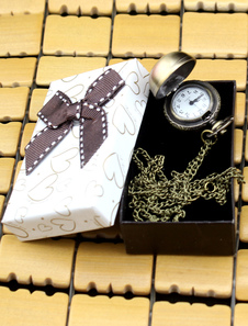 Forme boule métal mariage personnalisé montre de poche