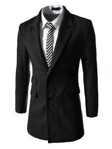 Veste de costume masculin en synthétique unicolore moulant