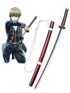 Gintama Okita Sougo Shinsengumi Cosplay épée en bois