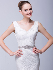 Ceinture large beau mariage strass pour la mariée