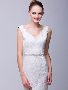 Sash moyen mariage strass pour la mariée