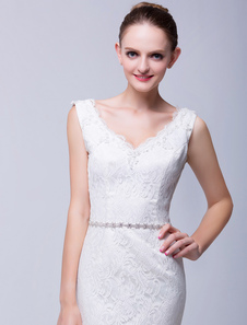 Sash de mariage assez étroit strass