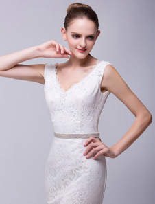 Ivoire strass belle moyenne Wedding Bridal Sash