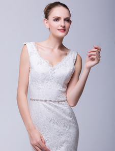 Ivoire Sash de mariage nuptiale assez étroit