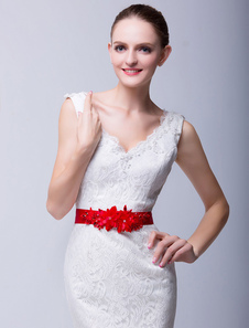 Ceinture moyenne de mariage nuptiale avec strass