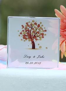 Carrés Cake Toppers soient personnalisées mariage