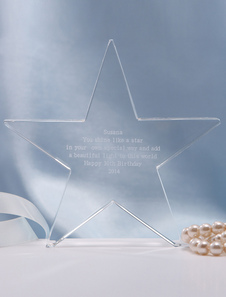 Cristal personnalisé Wedding Cake Topper