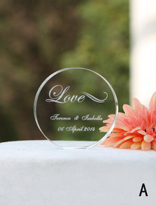 Crystal Love & Heart Wedding Cake Toppers