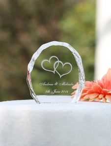 Personnalisée ovale Wedding Cake Toppers